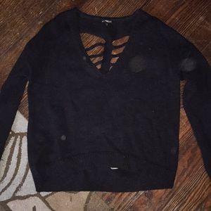 Black skeleton sweater